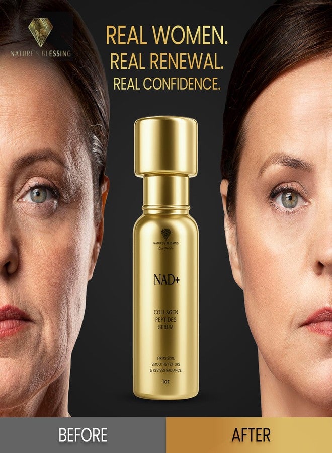 Nature's Blessing NAD+ Anti-Aging Serum – Boost Cellular Energy, Firm Skin & Reduce Wrinkles – with Niacinamide, Hyaluronic Acid, Peptides & Antioxidants – 1oz Rejuvenating Face Serum for Youthful Radiance - Image 2